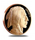 Buffalo Nickel - AVDP oz.999 FINE COPPER