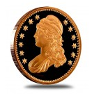 BUST HALF - AVDP oz.999 FINE COPPER
