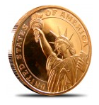 Estatua da Liberdade - AVDP oz.999 FINE COPPER